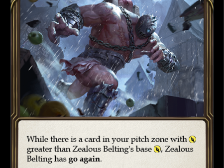 Zealous Belting (Red) [MON293-RF] 1st Edition Rainbow Foil Hot on Sale