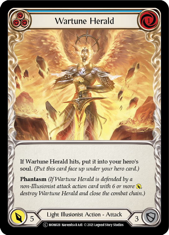 Wartune Herald (Blue) [U-MON028-RF] Unlimited Rainbow Foil Online