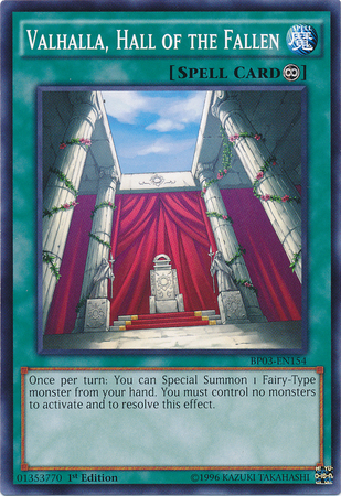 Valhalla, Hall of the Fallen [BP03-EN154] Common For Discount