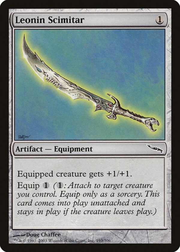 Leonin Scimitar [Mirrodin] Cheap