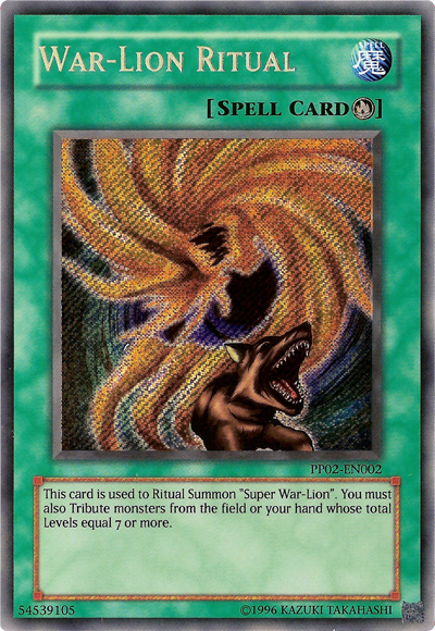 War-Lion Ritual [PP02-EN002] Secret Rare Supply