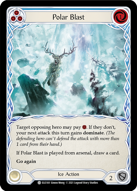 Polar Blast (Blue) [ELE168] (Tales of Aria)  1st Edition Normal on Sale