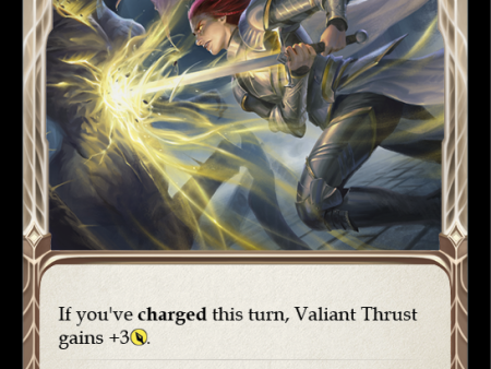 Valiant Thrust (Yellow) [MON040] 1st Edition Normal Online Sale