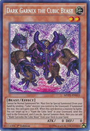 Dark Garnex the Cubic Beast [MVP1-ENS33] Secret Rare on Sale