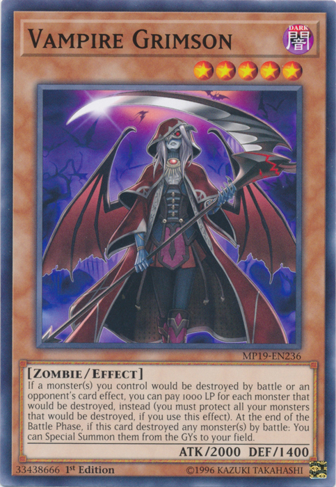 Vampire Grimson [MP19-EN236] Common Online