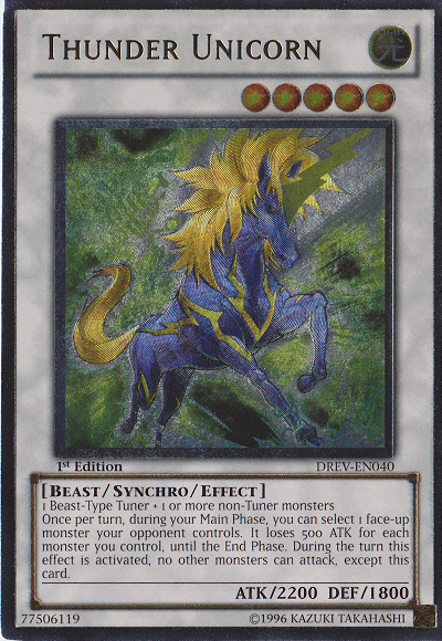 Thunder Unicorn [DREV-EN040] Ultimate Rare Discount