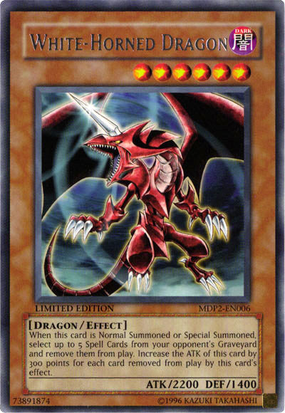 White-Horned Dragon [MDP2-EN006] Rare Cheap