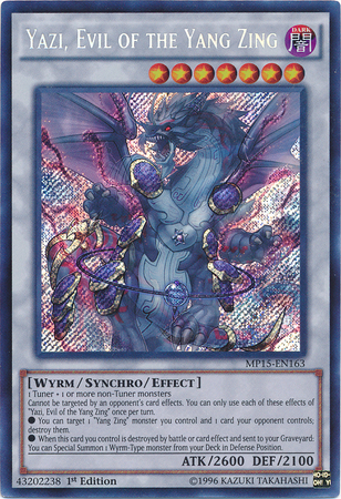 Yazi, Evil of the Yang Zing [MP15-EN163] Secret Rare Online Hot Sale