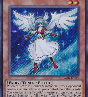 Valkyrie of the Nordic Ascendant [LC5D-EN184] Secret Rare Hot on Sale