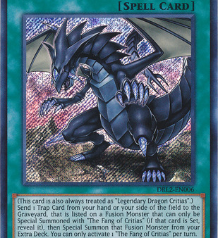 The Fang of Critias [DRL2-EN006] Secret Rare For Sale