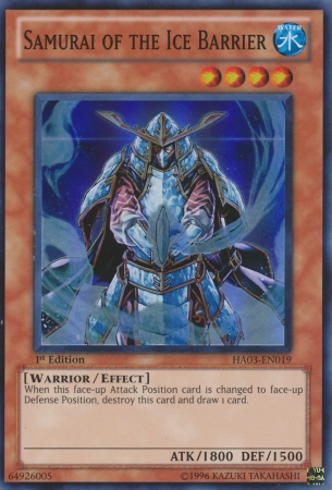 Samurai of the Ice Barrier [HA03-EN019] Super Rare Supply