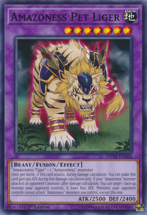 Amazoness Pet Liger [MP18-EN166] Common on Sale